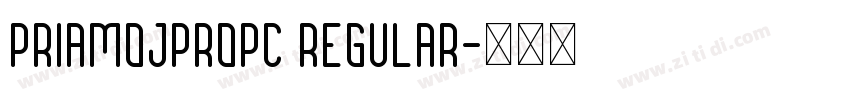 PriamojPropC Regular字体转换